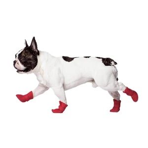 Wellies red dog boots